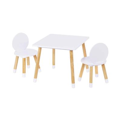 China Amazon hot sale modern children's tables wooden children's table children's chair for sale