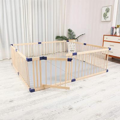 China New Arrivals Contemporary Baby Playpens On The Ground Designer Baby Playpen Wooden Baby Playpens for sale