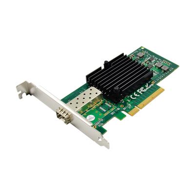 China PCIe x8 Intel 82599EN Single Port Fiber 10GbE Network Card SFP+ Server Desktop Adapter for sale