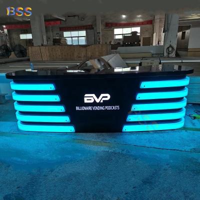 China Modern Broadcast Design Black Curved Broadcast Reception for sale