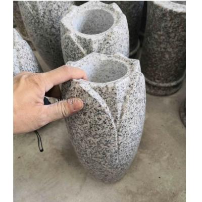 China China Supplier G603 Modern Reliable Granite Tombstone Monuments Flower Vases For Graves And Headstones for sale