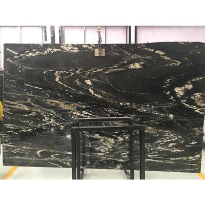 China Hot Selling Traditional Polished Natural Cheap Black Granite Slab Indoor Outdoor Stone for sale