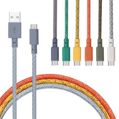 China Fast Charging Speed ​​Factory Price 1.8m USB To Type-C Data Cable Mobile Phone 2.5A Customized Color Power Cable For Phone for sale