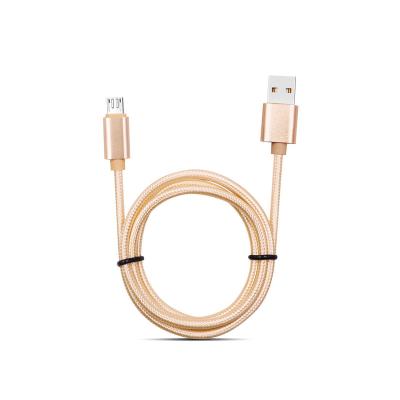 China Fast Charging Speed ​​Nylon Braided Cable For Mobile Phone Accessories Cable Micro Sync Data Cable Fast Charging Rose Gold for sale