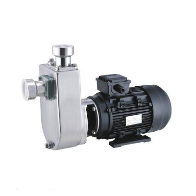 China Food and Beverage Industry 3 HP 2 Inch Suction Water Pump Stainless Steel Self Priming Centrifugal Pump for sale