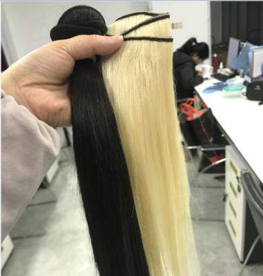 China Silky Straight Wave Raw Hair Can Bleach 613 Virgin Cuticle Aligned Hair Raw Indian Hair Vendor zu verkaufen