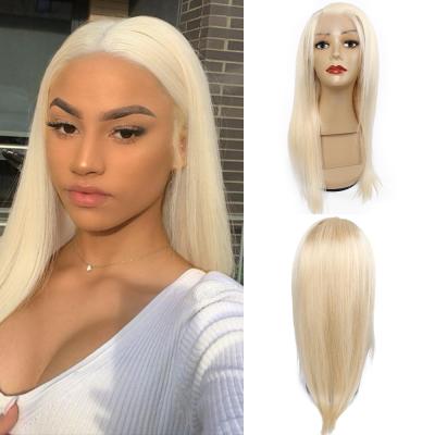 Κίνα Factory Price Silky Straight 13*4 Swiss Lace Frontal Wave Wig Pre Plucked Brazilian Hair Wig With Color Women Hair 100% Lace Front Wig προς πώληση