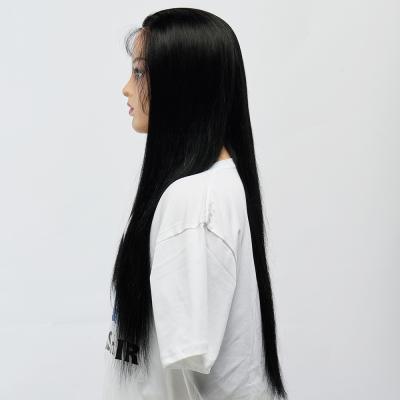 China Long Silky Straight Wave Cambodian Full Lace Wig for sale