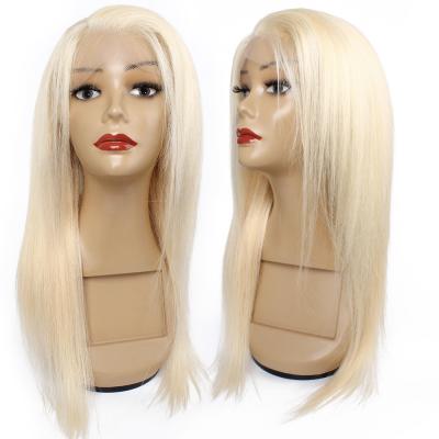 Κίνα HD 613 Straight Transparent Blonde Hair Full Half Lace Wig Lace Front Human Hair Wig Blonde 613 Hd Lace Front Bob Wig Headband προς πώληση