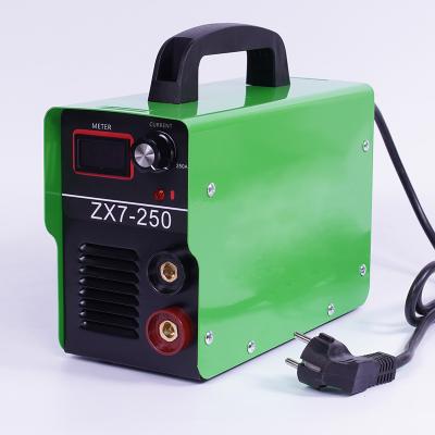 China Building Material Shops Portable Electric Welder ZX7-250 IGBT PWM Inverter Arc Stick Welding Machine Technology for sale