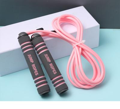 China Durable Wholesale Home Exercise Skipping Rope Pink Cotton Cordless Jump Rope for sale