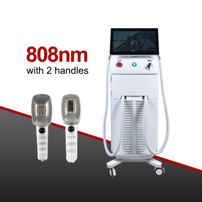 China Double handle hair removal skin whitening 3 wavelength 755 808 1064 permanent diode laser hair removal machine prices for sale for sale