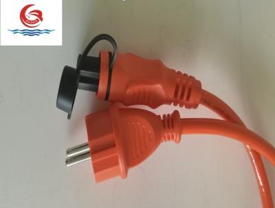 China Outdoor Orange Engine Heater Power Cord 16A220V Power Extension Cable for sale