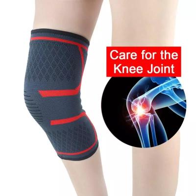 China Breathable Elasticity OEM Sports Knee Pads Wholesale Elastic Warm Kneepads Knitted Protective Gear Mounting Knee Pad Rodillera Deportiva for sale