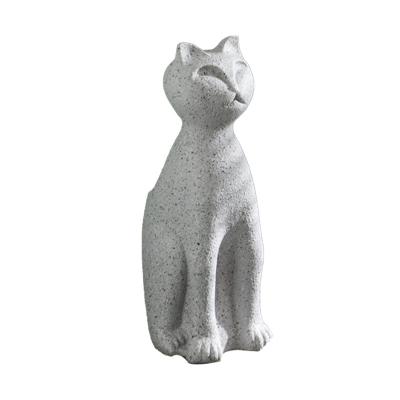 China Funny Cat Shape Animal Decoration Flowerpot Fiberglass Outdoor Planting Indoor Flowerpot for sale