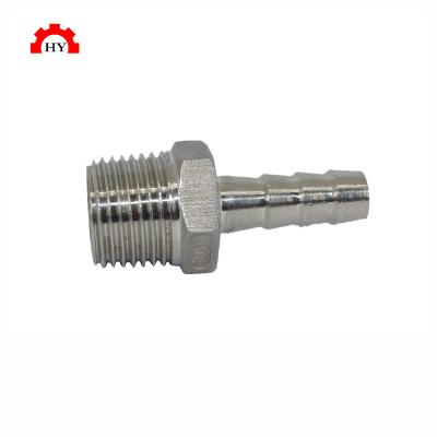 China Good Quality 304 Stainless Steel 1000psi NPT Stainless Steel Thread 1/4x3/8 Male Pipe Burr Fittings for sale