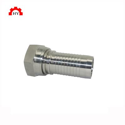 China Hose Flexible Hose Connector Connector NPT Straight Type Crimping Hydraulic Hose Connector 1/4