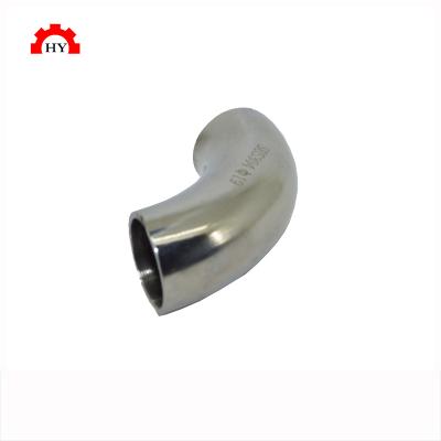 China High Quality Food Industry Stainless Steel 90 Degree Sanitary Elbow for sale