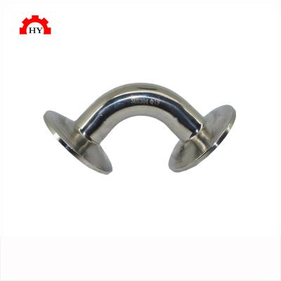 China Food Industry Low Cost Sanitary Welded Stainless Steel Quick Assembling Elbow for sale