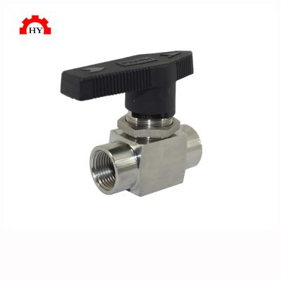 China Instrumentation General One Piece Ball Valve 6000 PSI Stainless Steel NPT Female Thread Ball Valve for sale