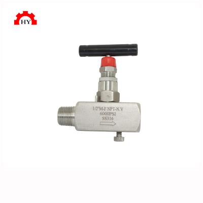 China Seat General Standard Hard Hydraulic Needle Valve 316 Stainless Steel Actuated Valve for sale