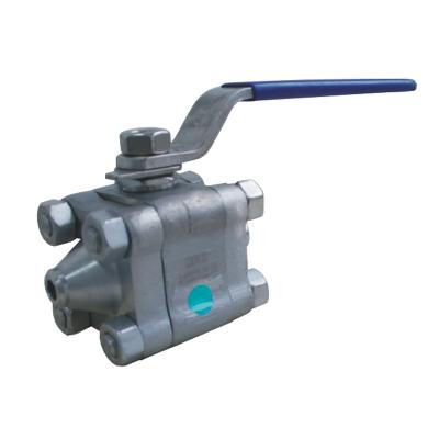 China General MQ13 Series Three Piece Type Forged Steel High Pressure Ball Valve for sale