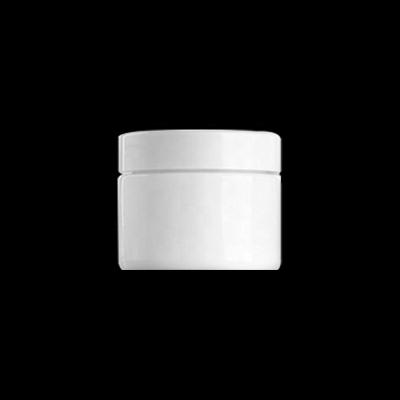 China Cosmetic 50 high quality opaque white glass jar 50ml jar 50g ml opal white glass empty cosmetic storage jar for sale