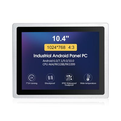 China Touchthink 10.4 Inch Capacitive Touch Screen Android Computer Industrial Panel PC 4G Industrial Automation IP65 RAM 2GB Optional for sale