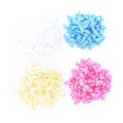 China Stocked Thickened Disposable Plastic Waterproof Earmuff Cover Hair Salon Hairdressing Dye Shield Earmuffs Shower Tool for sale