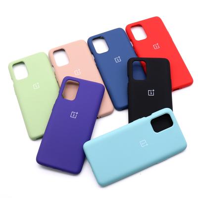 China Anti-fall Original Oneplus 9 Liquid Silicone 9R Soft Case For One 8t Slim Soft Back Cover Plus One Plus 9 9 R for sale