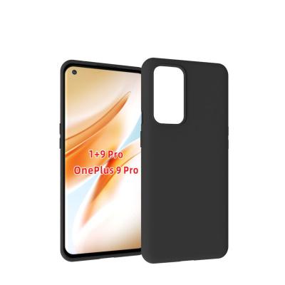 China Matte Black Color Silicone Shockproof Phone Case On For OnePlus 9 Cellphone 5G Soft tpu Back Cover For One Plus 1+ OP 9 Pro Smartphone for sale