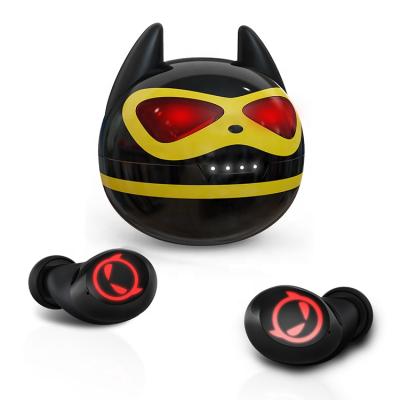 China New Products Hallowmas Halloween Wireless Cartoon Pixie In-Ear Black In-Ear Headphones Wireless Headsets for sale