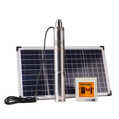 China Agricultura Bomba de agua 36V/72V Big DC Elevacion Solar Sumergible Riego for sale