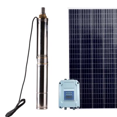 China Home Solar Powered Well Water Pump Solar System 2hp Gasoline Price Submersible Water Pump System for sale