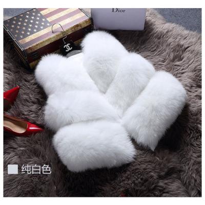 China 2021 winters Korean version of new fur vest viable imitation short jacket fox fur vest prickly ladies invest vest plush jacket for sale