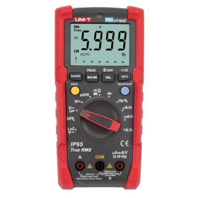 China UNIT UT191E Digital Professional True Multimeter RMS Voltmeter 600V 200A 6000 Display VBC LoZ LPF Count IP65 Tester UT191E for sale