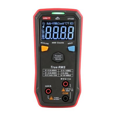 China Hot Sale UT123D Automatically Identify Voltage Resistance Smart Digital Multimeter For Sale Electrician Autootive Repair UT123D for sale