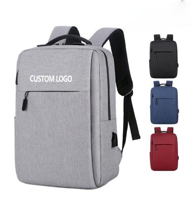 China With 2022 USB China manufacturer stylish custom logo smart anti-theft eco-friendly usb business laptop backpack bag for travel for sale