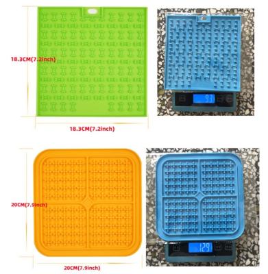 China Viable Lick Mat Slow Food Feederpet Dog Manufacturing Supply Slow Protection Dog With Suction Cups For Treat Dispenser Dog Lick Mat for sale