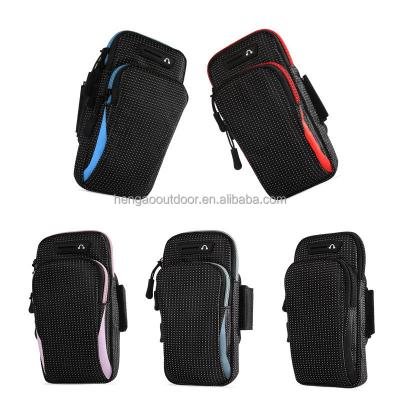 China Women's Neoprene Bicycle Armpit Bag Outdoor Sports Mobile Phone Bag Breathable Anti-theft Arm Running Bag for sale