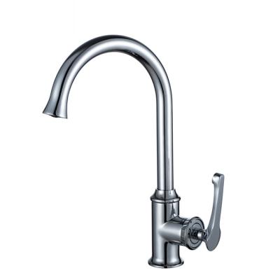 China Sense Faucets Good Quality Chrome Plated Modern Design Kitchen Sink Basin Faucet for sale