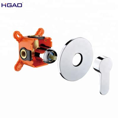 China Metered faucets wholesale huagao hot and cold water mixer body copper bathroom brass shower valves for sale