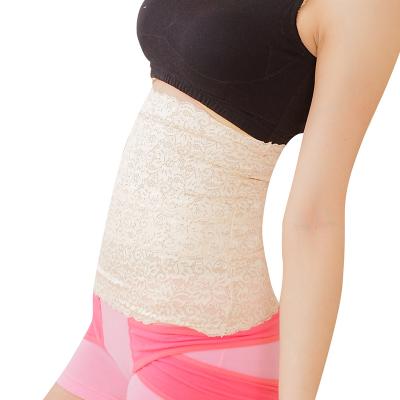 China Breathable Hollow Shapewear Fashion Lace Tight Waist Slimming Belt Women Waistband Te koop