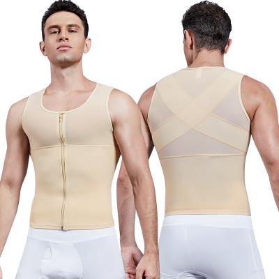 중국 Hot Sales QUICK DRY Slimming Tank Seamless Top Slimming Vest Mens Slimming Vest Body Shaper Compression Shapewear Vest 판매용