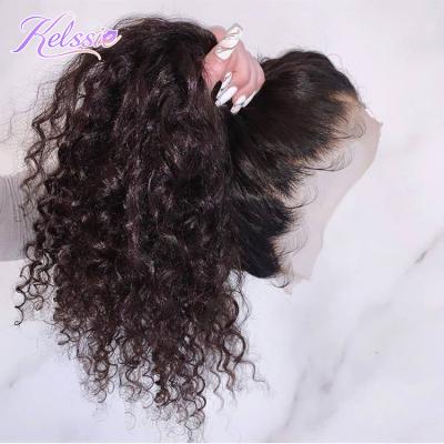 China Cheap Curly 360 Lace Headband Wig Hair Pre Plucked Wigs Brazilian Curly Transparent 360 Lace Frontal Hair Vendor For Women for sale