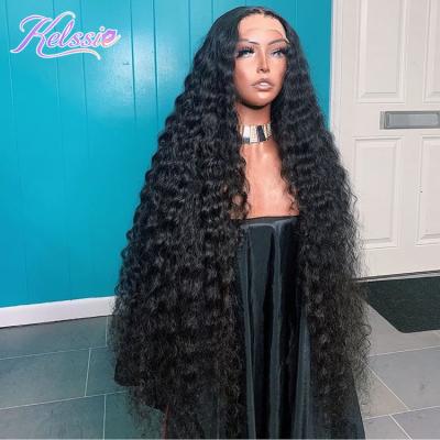 China Wholesale Deep Wave Double Wave Wigs 100% Human Hair, Deep Wave 13x4 Lace Front Human Hair Wigs For Color Women, Lacefront Wigs Hair for sale