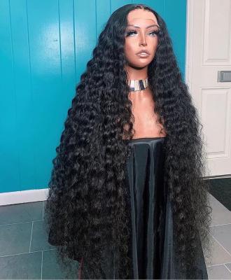 China 12a Raw Deep Wave Virgin Cambodian Hair, Single Cambodian Hair Distributor Bundle, 100% Deep Wave Cuticle Aligned Raw Unprocessed Virgin Hair for sale