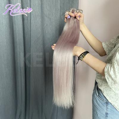 China Silky Straight Wave Can Customize Remy Straight /Body Wave Bundles With Gray Remy Hair With Frontals Closure Brazilian Hair Weave Bundles for sale