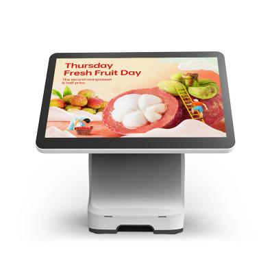 China Windows SDK Cashcow Dual Display Retail Store/Restaurant POS Grocery Cash Register POS System for sale