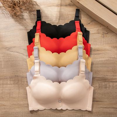 China 2022 spring/summer bras new products antibacterial bra for women adjustment breast type wrap sexy underwear new model bra for sale